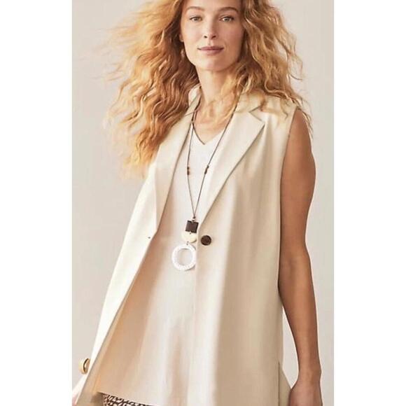 J. Jill Jackets & Blazers - J. Jill Wearever Collection Easy Case Lightweight Vest, Women's Large